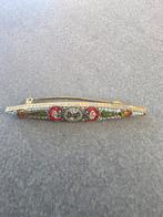 Antieke Mille Fiori Broche - Italië, Ophalen of Verzenden, Gebruikt, 4 tot 7 cm, Overige kleuren