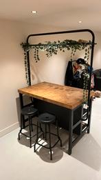 Ikea Vadholma keukeneiland //  bartafel inclusief 2 krukken, Ophalen, Zo goed als nieuw