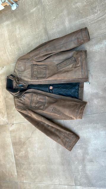 Donar leren jas maat 52. beschikbaar voor biedingen