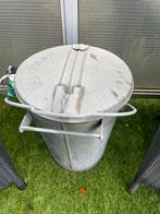 Zinken vuilnisemmer Bergen NH, Huis en Inrichting, 40 liter of meer, Ophalen, Zo goed als nieuw, Minder dan 50 cm