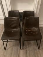 Eetkamer stoelen 4x by-boo Logan (bruin), Huis en Inrichting, Vier, Gebruikt, Metaal, Bruin