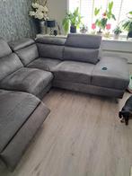 Hoekbank met Lounge en Microleder, Huis en Inrichting, Banken | Bankstellen, 250 tot 300 cm, Hoekbank, Zo goed als nieuw, Vierpersoons of meer