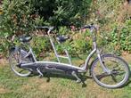 tandem Van Raam zilvergrijs, Minder dan 10 versnellingen, Gebruikt, Van Raam, 51 tot 55 cm