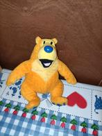 Bruine beer in het blauwe huis knuffel 17 cm groot, Ophalen of Verzenden, Beer