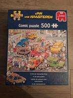 Jan van Haasteren In de Autospuiterij puzzel van 500 stukjes, Ophalen of Verzenden, 500 t/m 1500 stukjes, Zo goed als nieuw, Legpuzzel