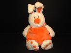 ANNA CLUB PLUSH KONIJN MR LUCA VELOURS ROOMKLEURIG MET ORANJ, Nieuw, Konijn, Verzenden