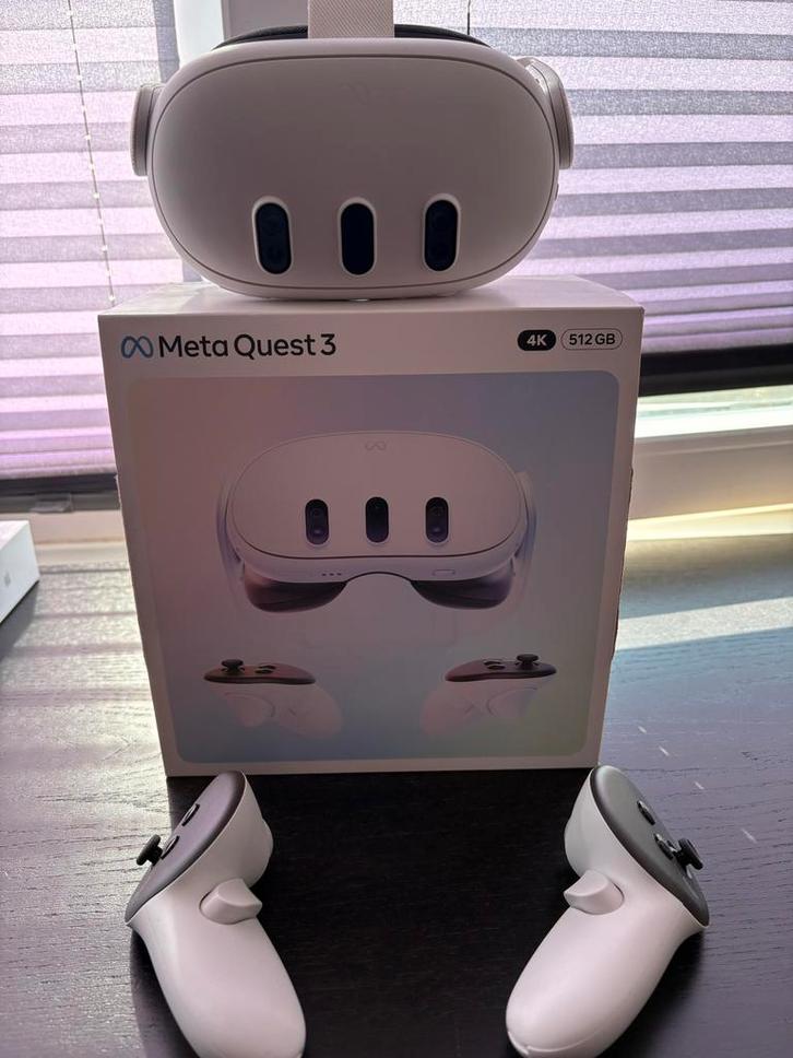 Meta Quest 3 - VR Bril - Nieuwstaat!, Spelcomputers en Games, Virtual Reality, Zo goed als nieuw, Pc, VR-bril, Ophalen