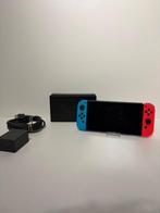 Nintendo Switch V1 Rood/Blauw met Docking, Ophalen of Verzenden, Zo goed als nieuw, Met 2 controllers, Switch Original