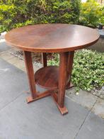 Art Deco amsterdamse school bijzettafel hout € 55,00, Ophalen