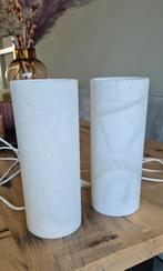 2 Tafellampen van Albast. Zo goed als nieuw!, Huis en Inrichting, Ophalen, Zo goed als nieuw, Overige materialen, Minder dan 50 cm