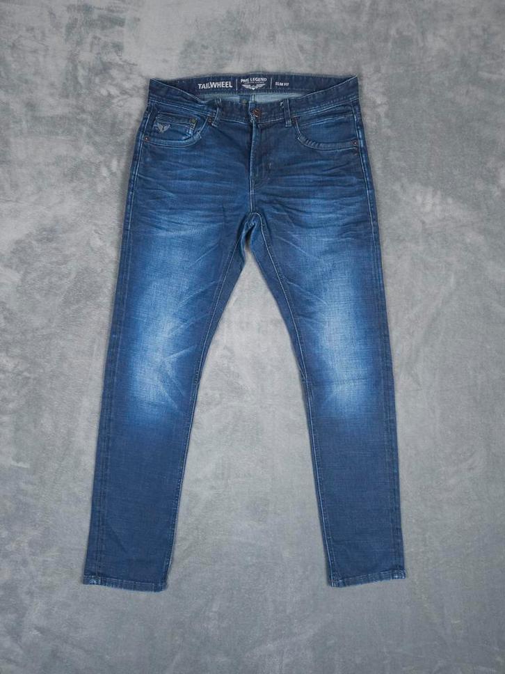 PME Legend Broek Tailwheel W33 L32 Slim Fit Donkerblauw Jean, Kleding | Heren, Spijkerbroeken en Jeans, Zo goed als nieuw, W33 - W34 (confectie 48/50)
