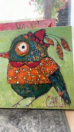 Abstract Vogel Schilderij - Carin Art, Ophalen of Verzenden