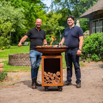 BBQ Plancha Hermano XXL Cortenstaal 80 totaal 16x model Nw beschikbaar voor biedingen