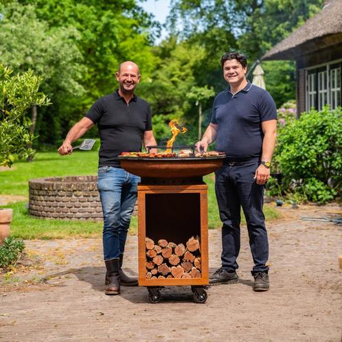 BBQ Plancha Hermano XXL Cortenstaal 80 totaal 16x model Nw, Tuin en Terras, Buitenkeukens, Nieuw, Gas, Ophalen of Verzenden
