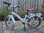 Meisjesfiets Loekie wit/roze 18 inch, Ophalen, Gebruikt, Loekie, Handrem