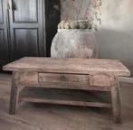 ~Stoer Sober Landelijk Houten Salontafel~, Huis en Inrichting, Ophalen of Verzenden, Zo goed als nieuw
