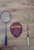 Twee badminton rackets, Sport en Fitness, Badminton, Ophalen, Zo goed als nieuw, Racket(s)