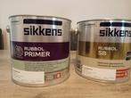 Sikkens rubbol primer en rubbol sb - Ral9010, Doe-het-zelf en Verbouw, Verf, Beits en Lak, Ophalen, Wit, Nieuw, Lak