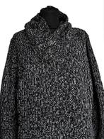 Vintage zwart wit gemêleerde trui, Maat 42/44 (L), Vintage, Ophalen of Verzenden, Zo goed als nieuw