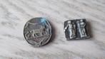 2 oude stempelafdrukken of gewicht met afb / bodemvondst, Antiek en Kunst, Antiek | Koper en Brons, Ophalen of Verzenden, Brons