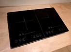 Inductie kookplaat 2000W - 2 pits - 41cm breed, Witgoed en Apparatuur, Kookplaten, Gebruikt, 3 kookzones of minder, Ophalen of Verzenden