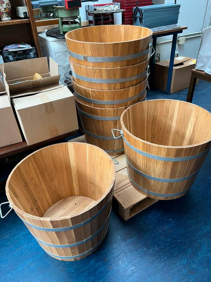 Nog 1 Grote Degelijke Openhaardhout Plantenbak Speelgoedbak, Tuin en Terras, Bloembakken en Plantenbakken, Nieuw, Hout, Binnen