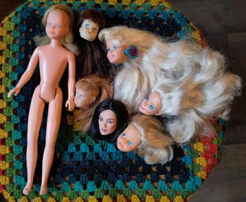 BARBIE Skipper SINDY 👧 ONDERDELEN voor REROOT 👧 Hoofdjes beschikbaar voor biedingen