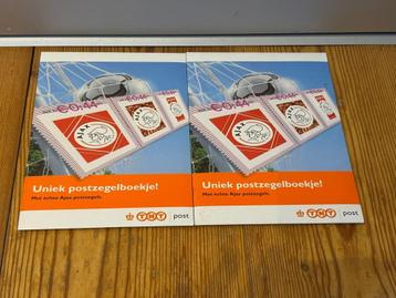 2x unieke postzegel boekjes Ajax - Laat Ajax zegelvieren!  beschikbaar voor biedingen