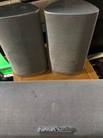 Harman Kardon Zilveren Set - Speakers & Center, Ophalen of Verzenden, Gebruikt, Front, Rear of Stereo speakers, Overige merken