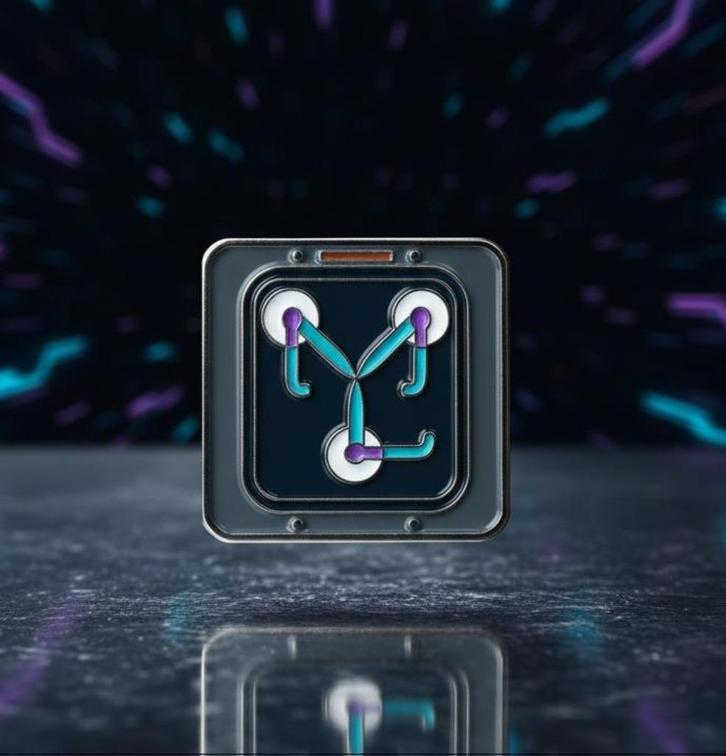 BACK TO THE FUTURE Flux capacitor Enamel Pin broche, Verzamelen, Film en Tv, Nieuw, Foto of Kaart, Verzenden