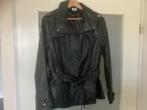 Zwarte leren jas van MS Mode  maat 46, Ophalen, M&S mode, Zwart, Maat 46/48 (XL) of groter