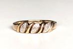 Gouden vintage ring diamanten diamant maat 18, Sieraden, Tassen en Uiterlijk, Ringen, 18 tot 19, Ophalen of Verzenden, Zo goed als nieuw