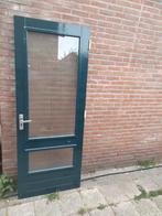 Mooie deur boven en onder dubbel glas 83x212cm hoog zeermooi, Ophalen of Verzenden, Zo goed als nieuw, Glas