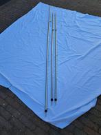 Tentluifelstokken van metaal ook voor een tarp bruikbaar, Ophalen of Verzenden, Gebruikt