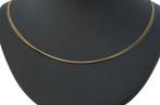 14k gouden spang ketting choker dames collier luxe 3-strengs, Voordeelsieraden, Ophalen of Verzenden, Zo goed als nieuw, Met edelsteen