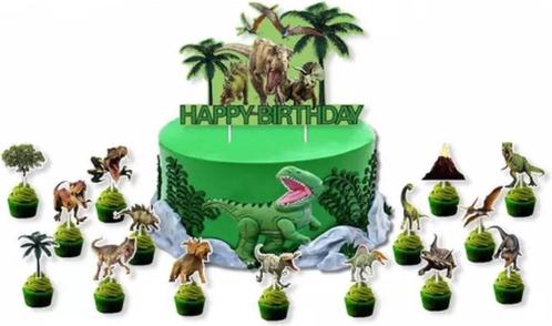 Dinosaurus taarttopper taartversiering Jurassic Park World, Hobby en Vrije tijd, Feestartikelen, Nieuw, Versiering, Verjaardag