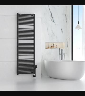 Nieuwe Elektrische radiator Smart WiFi 182x60cm mat zwart beschikbaar voor biedingen