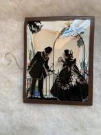 Schilderwerkjes achter bol glas, Antiek en Kunst, Curiosa en Brocante, Ophalen of Verzenden