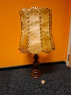 Vintage Tafellamp met Lederen Kap, Ophalen