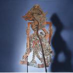 Antieke handgemaakte wayang kulit pop groot gesigneerd 0501, Ophalen of Verzenden