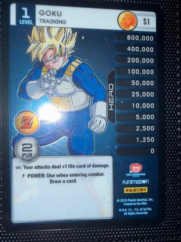 Dragon Ball Z - Goku Training - Zeldzame kaart! beschikbaar voor biedingen