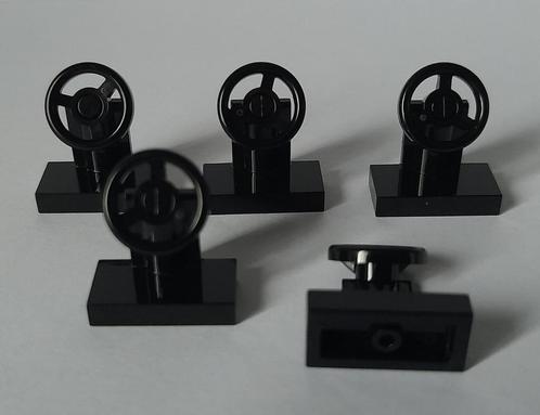 Set / partij van 5 NIEUWE lego stuurtjes sturen ZWART, Kinderen en Baby's, Speelgoed | Duplo en Lego, Nieuw, Lego, Complete set