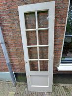 Oude deur met glasroeden en glas, Doe-het-zelf en Verbouw, Ophalen, Gebruikt, Minder dan 80 cm, Binnendeur