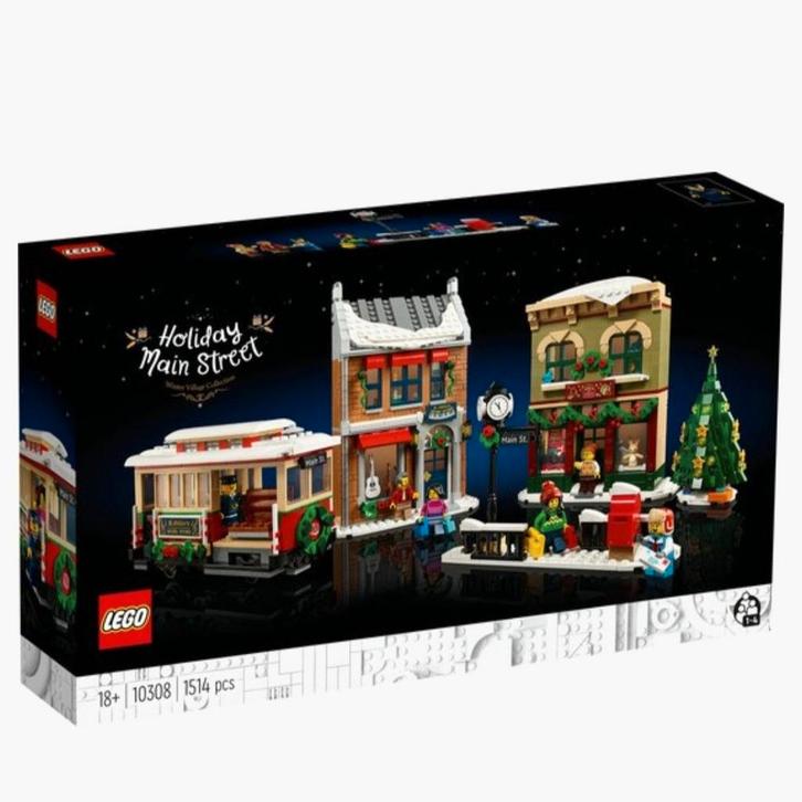 Lego 10308 - Kerst Dorpsstraat, Kinderen en Baby's, Speelgoed | Duplo en Lego, Nieuw, Lego, Complete set, Ophalen of Verzenden