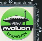 Sticker: Evoluon - Eindhoven (Groen - Rond), Ophalen of Verzenden, Zo goed als nieuw, Bedrijf of Vereniging