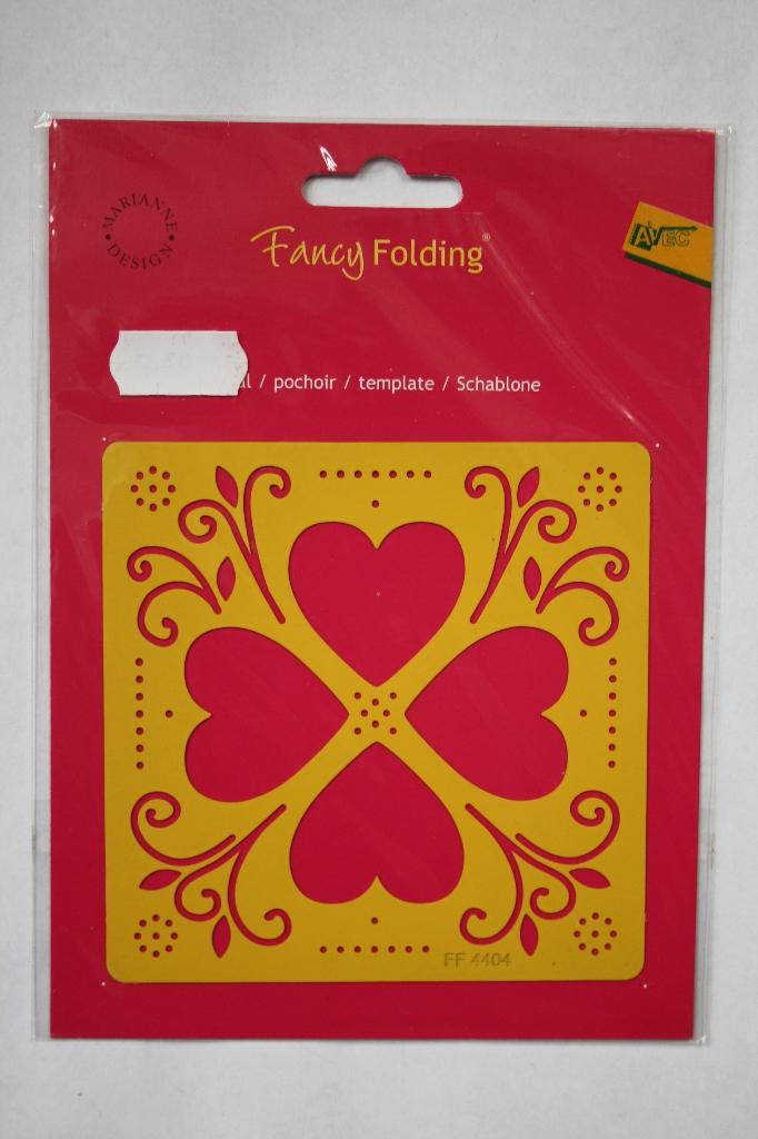 Fancy Folding embossing mal Hartjes, Ophalen of Verzenden, Nieuw, Overige thema's, Pons of Mal