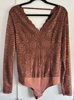 Amisu Kanten Body XL, Kleding | Dames, Bruin, Verzenden, Maat 46/48 (XL) of groter, Zo goed als nieuw