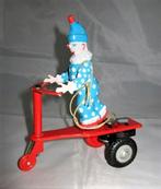 Roli Zoli (Zoli Hirsch) blikken opwindclown op rode scooter, Antiek en Kunst, Antiek | Speelgoed, Ophalen