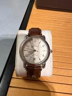 Maurice Lacroix GMT Automatisch Herenhorloge, Overige merken, Leer, Staal, Polshorloge