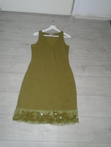 DiDi Slipdress Jurk Onderjurk met Kant en Kralen maat L ZGAN beschikbaar voor biedingen